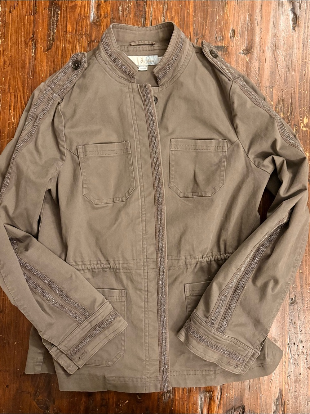 Boden women Casual Utility Jacket - Olive Size 6